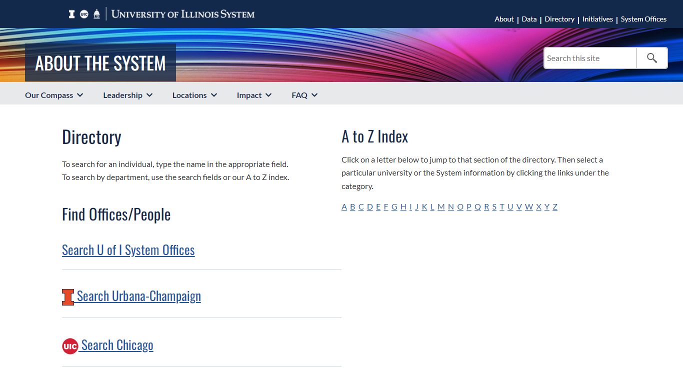 Directory - University of Illinois System
